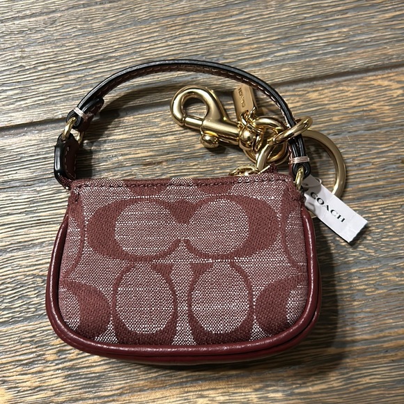 NWT Coach Bag Charm /Keychain Brown - Picture 4 of 9